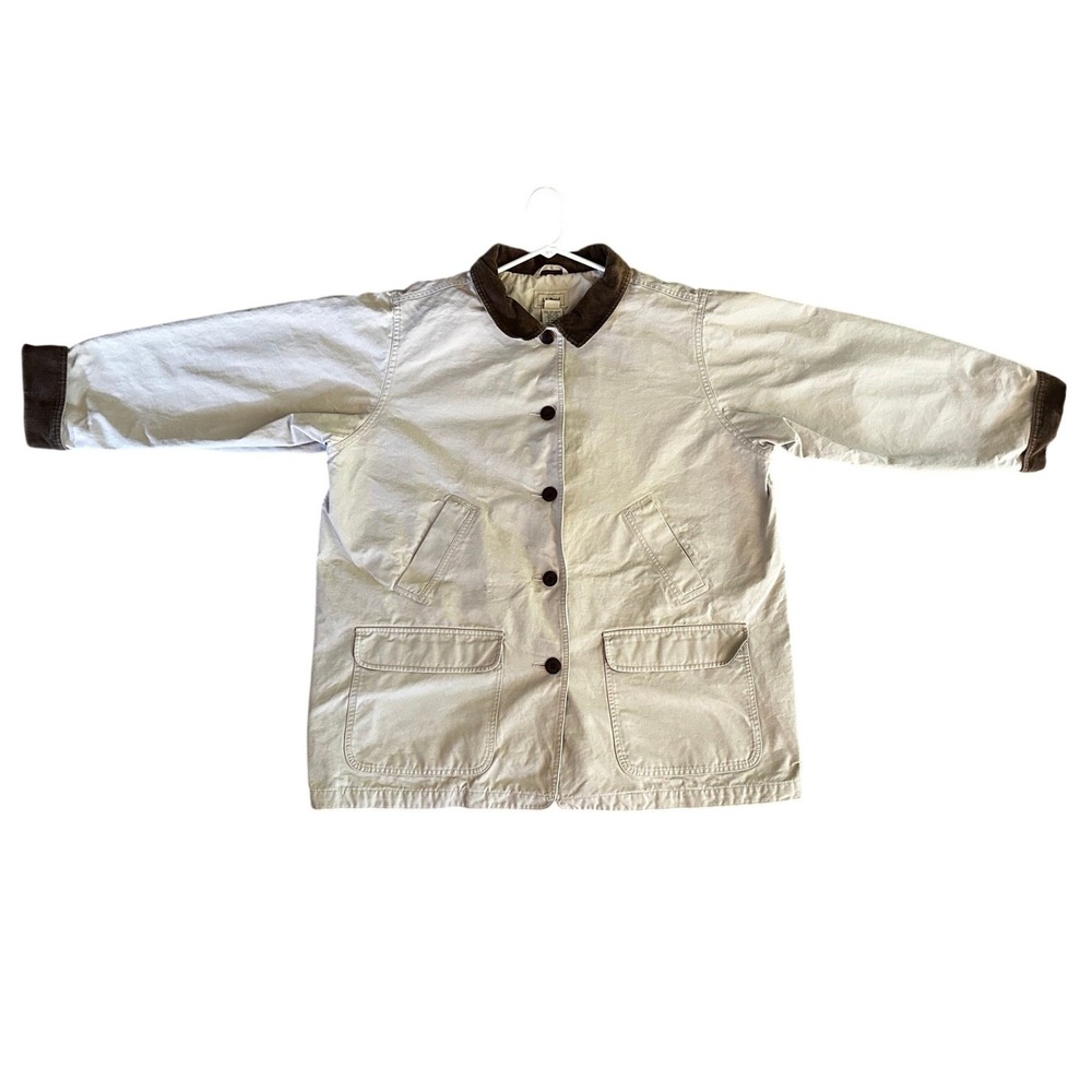 L.L. Bean Tan Cotton Field Coat Womens 2X